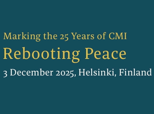 CMI brings together world’s leading experts in Helsinki to explore the possibilities of peace mediation in the era of disorder